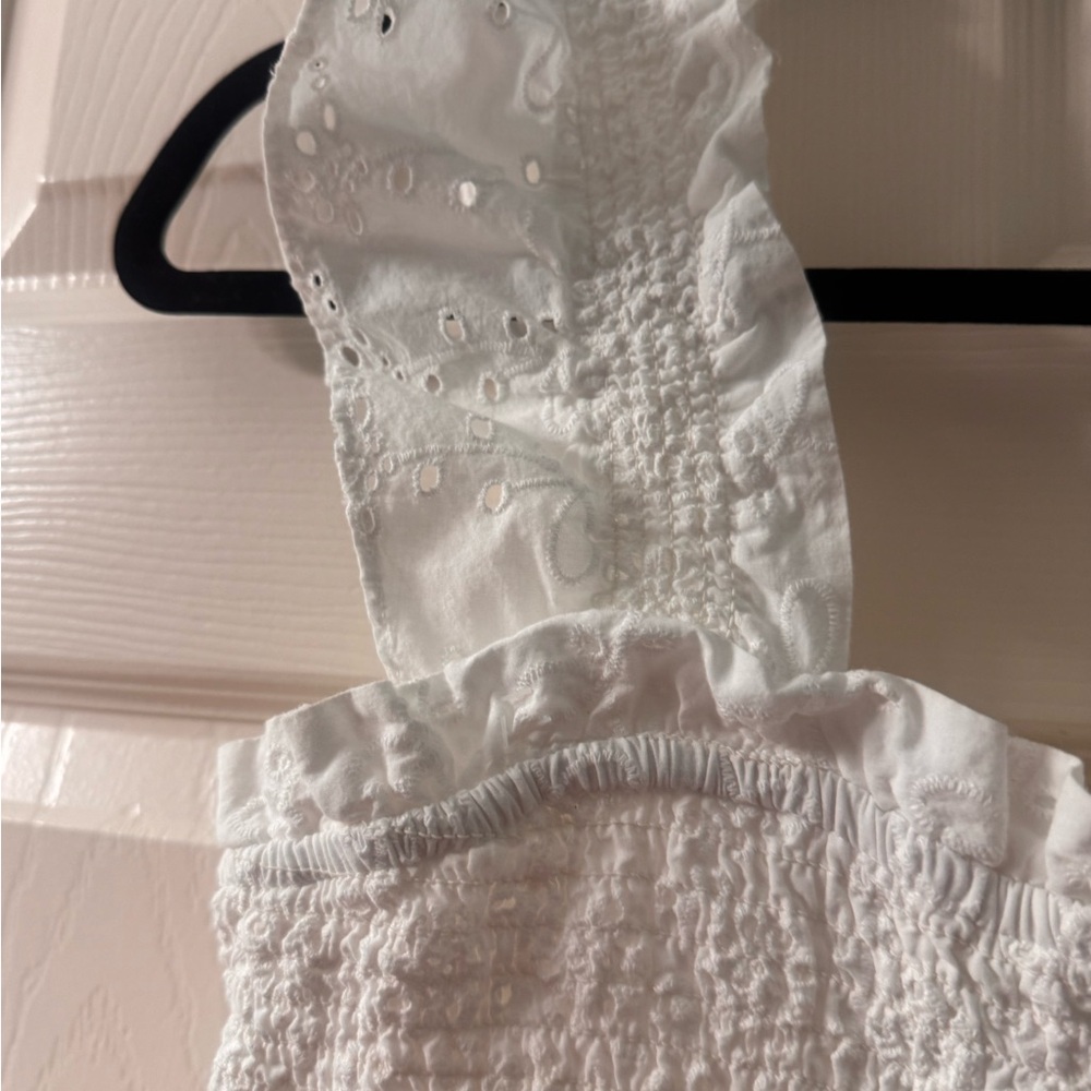 Crown & Ivy White Eyelet Maxi Nap Dress